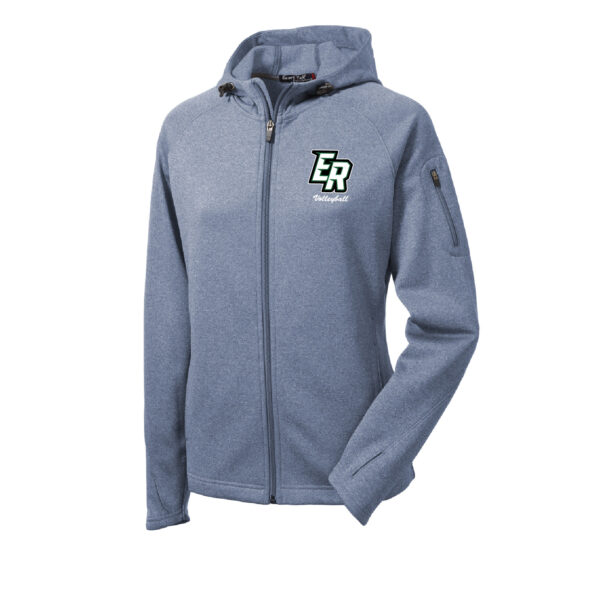 ER Volleyball Sport-Tek Tech Fleece Full-Zip Hooded Jacket *Ladies* - Image 2