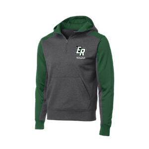ER Volleyball Sport-Tek Tech Fleece Colorblock 1/4-Zip Hooded Sweatshirt