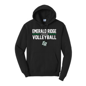 ER Volleyball Traditional Cotton/Poly Hooded Sweatshirt