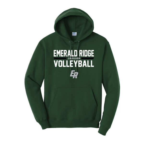 ER Volleyball Traditional Cotton/Poly Hooded Sweatshirt - Image 4