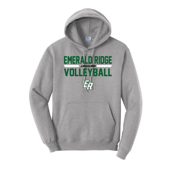 ER Volleyball Traditional Cotton/Poly Hooded Sweatshirt - Image 3