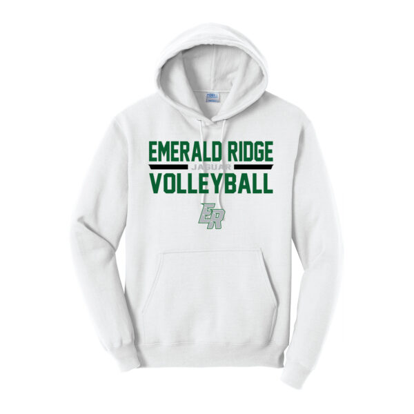 ER Volleyball Traditional Cotton/Poly Hooded Sweatshirt - Image 2