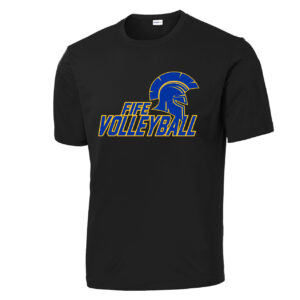Fife Volleyball Black Sport-Tek® PosiCharge® Competitor™ Tee (Dri-Fit)