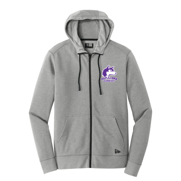 Maple Lawn Elementary Staff Adult New Era Full Zip Hooded Sweatshirt