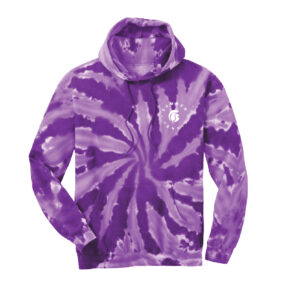 Sumner Tennis Purple Tie-Dye Hoodie *Left Chest Design*