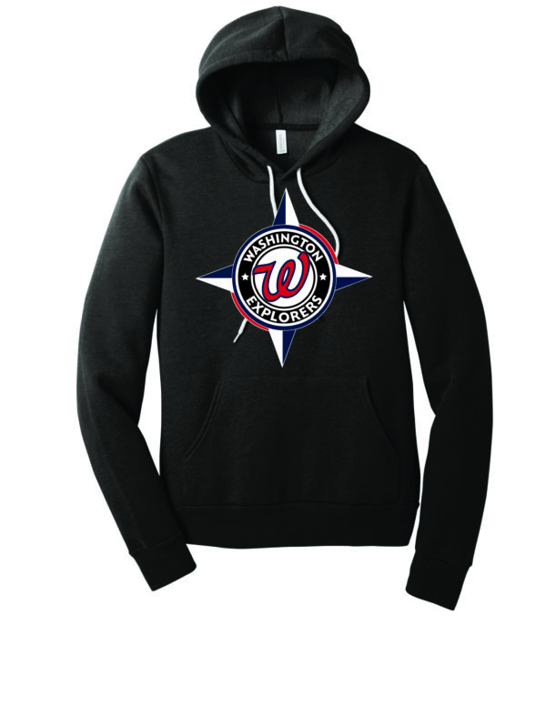 BELLA+CANVAS ® Unisex Sponge Fleece Pullover Hoodie - Compass - Image 2