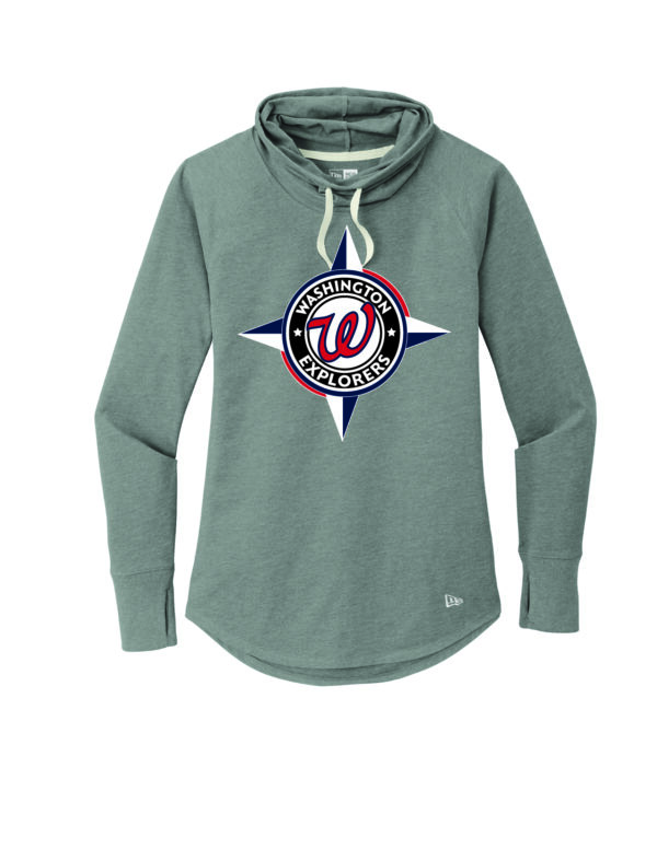 New Era ® Ladies Sueded Cotton Blend Cowl Tee - Compass - Image 2