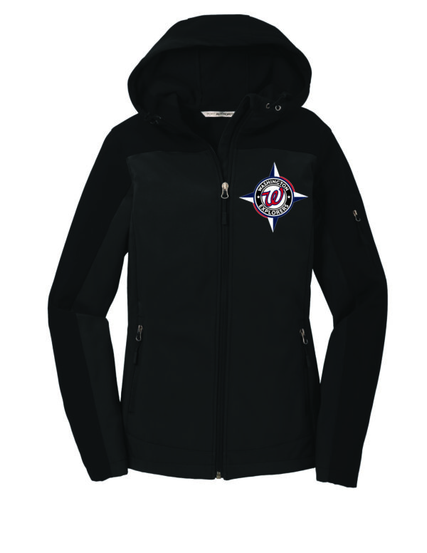 Port Authority® Ladies Hooded Core Soft Shell Jacket - Compass