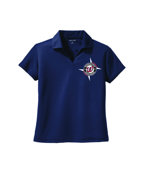 Sport-Tek® Ladies Dri-Mesh® V-Neck Polo - Compass