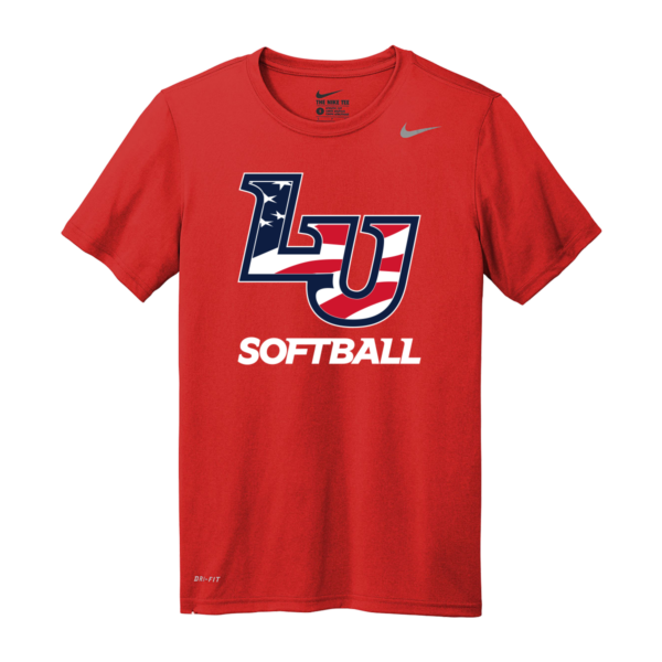 Liberty Softball Nike Legend Tee American Flag Design - Image 2