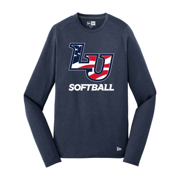 Liberty Softball New Era® Series Performance Long Sleeve Crew Tee American Flag Design