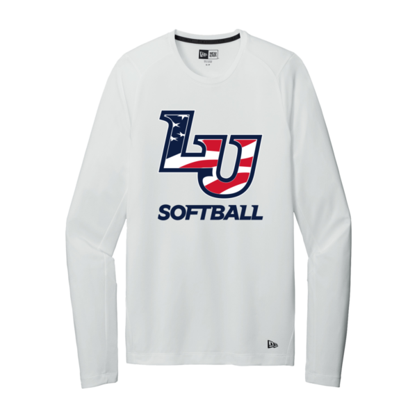 Liberty Softball New Era® Series Performance Long Sleeve Crew Tee American Flag Design - Image 2