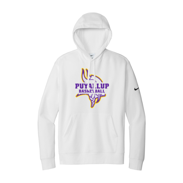 Puyallup Nike Club Fleece Sleeve Swoosh Pullover Hoodie - VIKING - Image 3