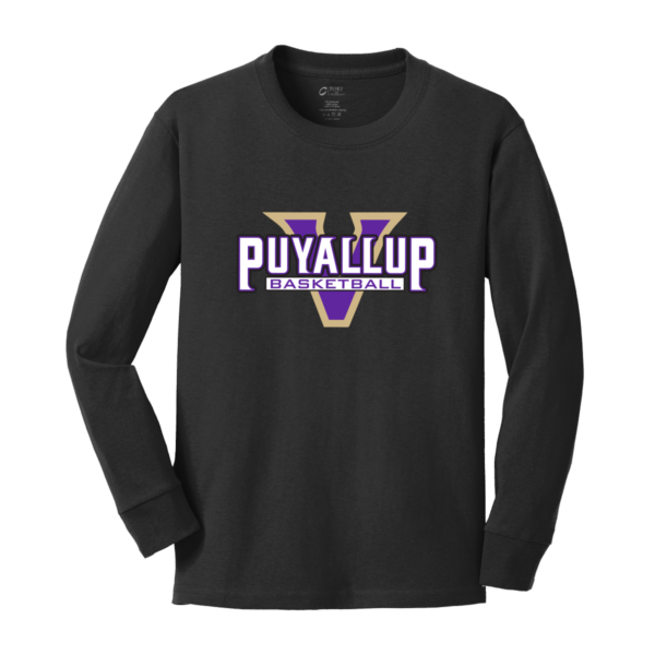 Puyallup Port & Company® Youth Long Sleeve Core Cotton Tee - PUYALLUP - Image 2