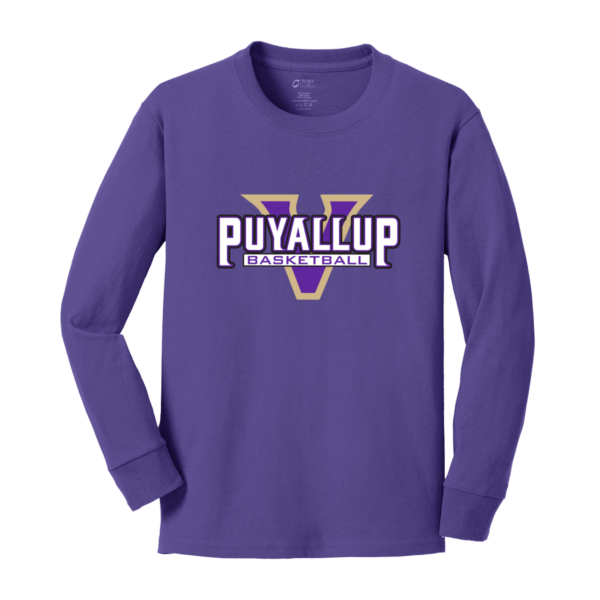 Puyallup Port & Company® Youth Long Sleeve Core Cotton Tee - PUYALLUP