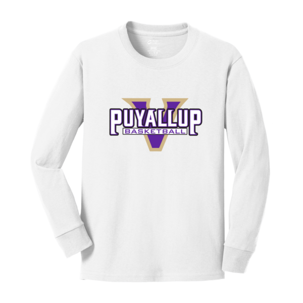 Puyallup Port & Company® Youth Long Sleeve Core Cotton Tee - PUYALLUP - Image 3