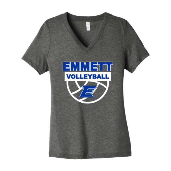 Emmett BELLA+CANVAS® Women’s Relaxed Triblend V-Neck Tee - Image 2