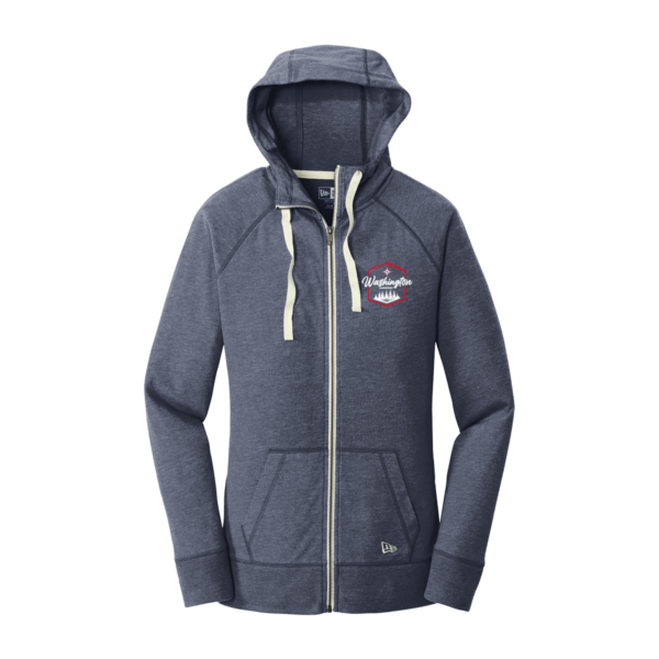 "Washington" New Era® Ladies Sueded Cotton Blend Full-Zip Hoodie - Image 2