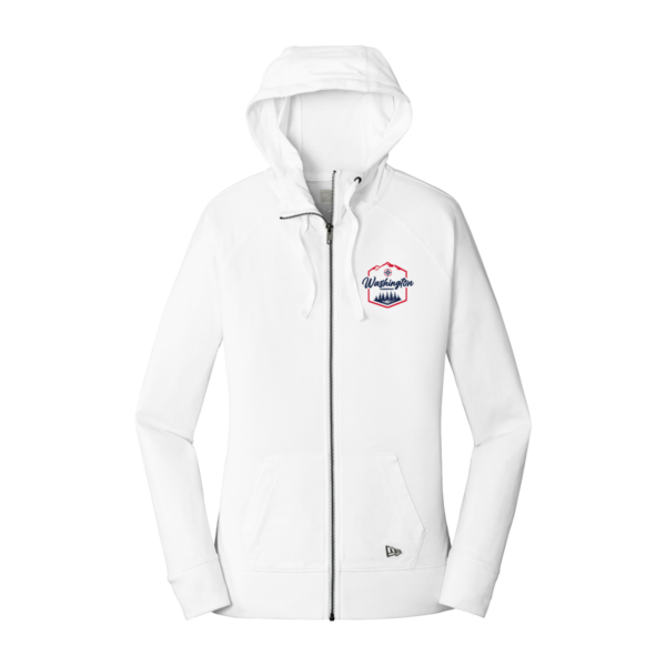 "Washington" New Era® Ladies Sueded Cotton Blend Full-Zip Hoodie - Image 3
