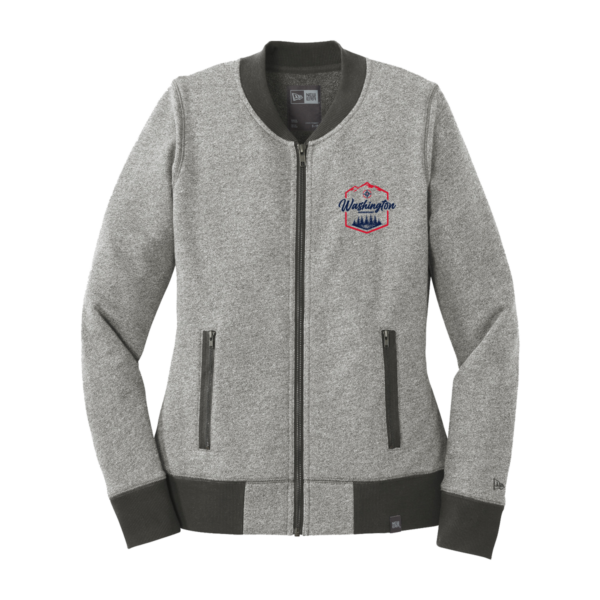"Washington" New Era® Ladies French Terry Baseball Full-Zip - Image 2