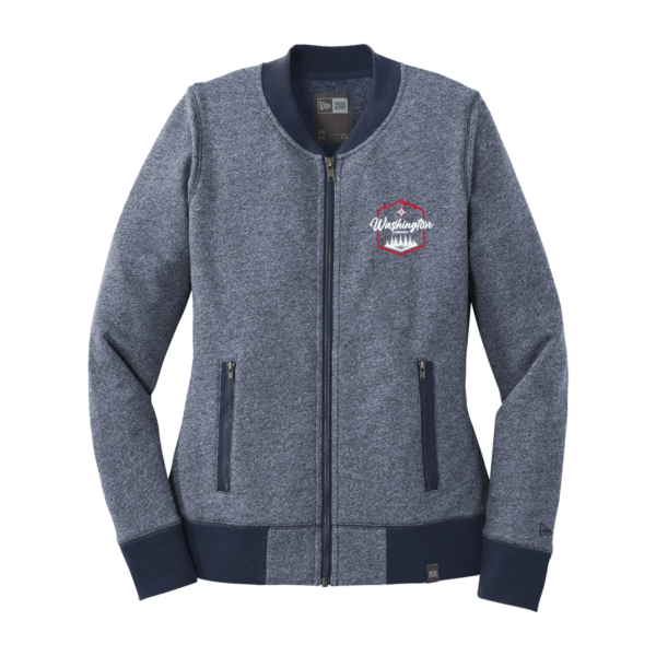"Washington" New Era® Ladies French Terry Baseball Full-Zip