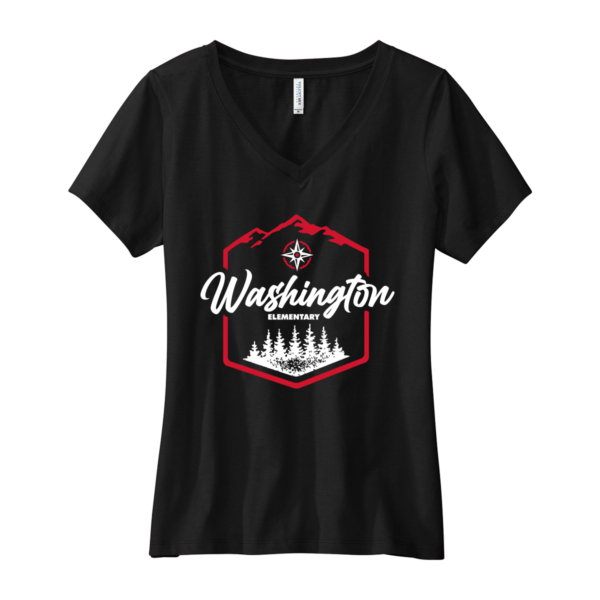 "Washington" Volunteer Knitwear™ Women’s Daily V-Neck Tee - Image 4