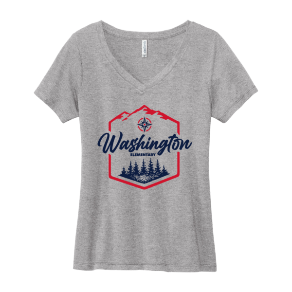 "Washington" Volunteer Knitwear™ Women’s Daily V-Neck Tee - Image 3
