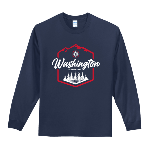"Washington" Port & Company® Long Sleeve Essential Tee - Image 3