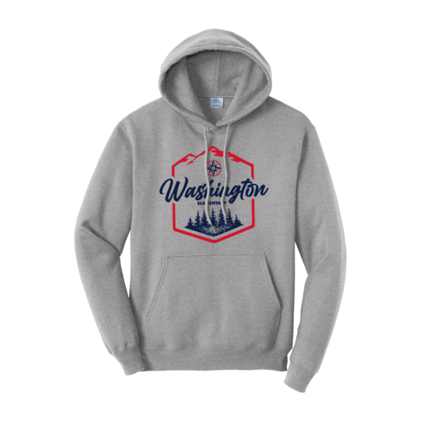 "Washington" Port & Company® Core Fleece Pullover Hooded Sweatshirt - Image 4