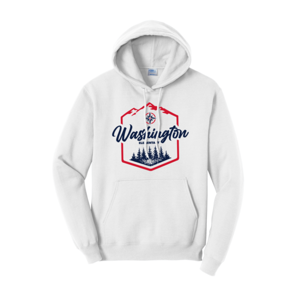 "Washington" Port & Company® Core Fleece Pullover Hooded Sweatshirt - Image 3