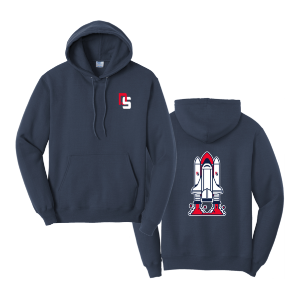 Dick Scobee Port & Company® Core Fleece Pullover Hooded Sweatshirt - Front/Back