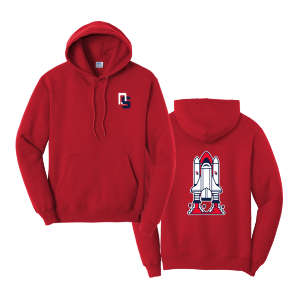 Dick Scobee Port & Company® Core Fleece Pullover Hooded Sweatshirt - Front/Back - Image 2