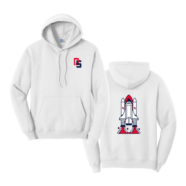 Dick Scobee Port & Company® Core Fleece Pullover Hooded Sweatshirt - Front/Back - Image 3