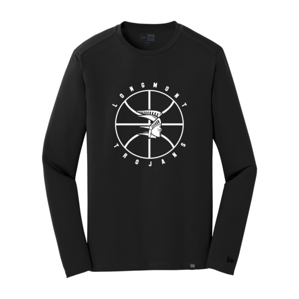 "Longmont" New Era® Heritage Blend Long Sleeve Crew Tee - Image 2