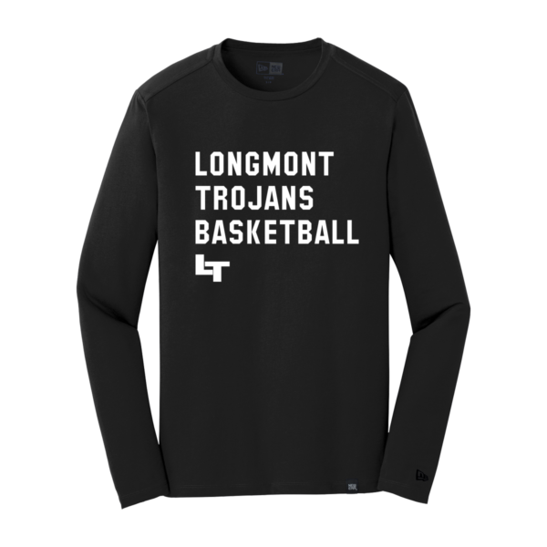 "Longmont" New Era® Heritage Blend Long Sleeve Crew Tee - Image 2