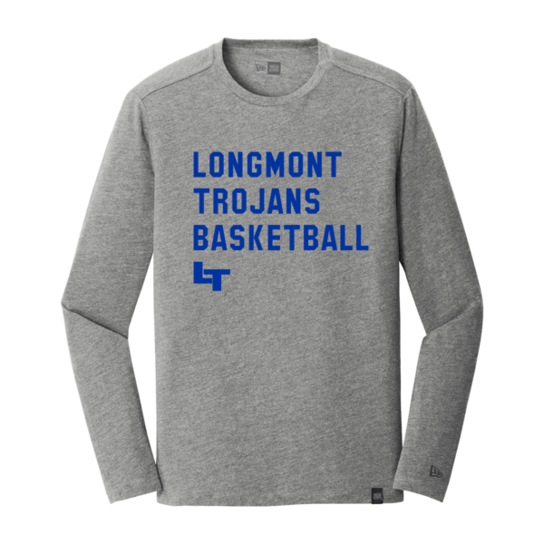 "Longmont" New Era® Heritage Blend Long Sleeve Crew Tee - Image 3