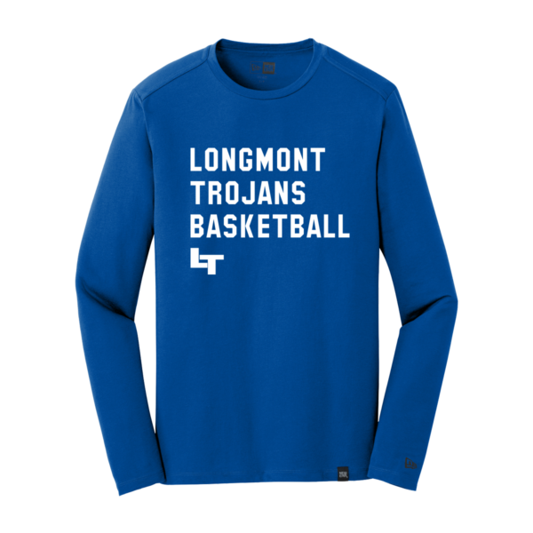 "Longmont" New Era® Heritage Blend Long Sleeve Crew Tee - Image 4