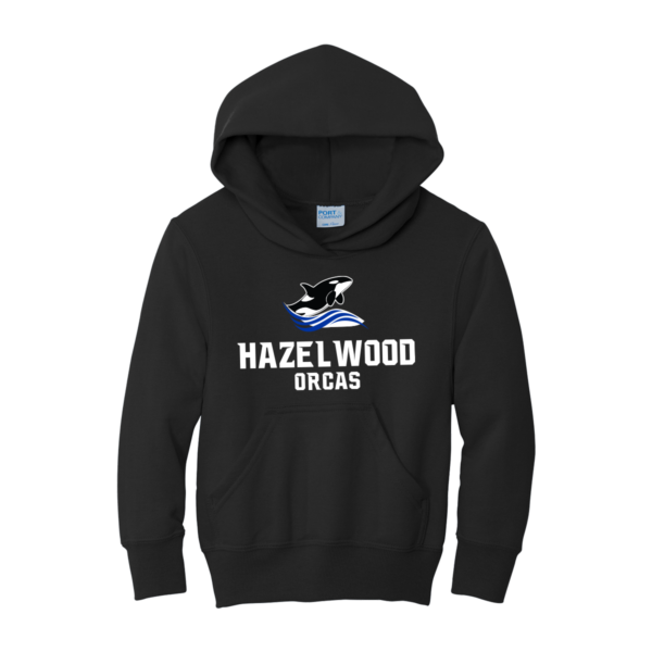 "Hazelwood" Port & Company® Youth Core Fleece Pullover Hooded Sweatshirt - Image 2