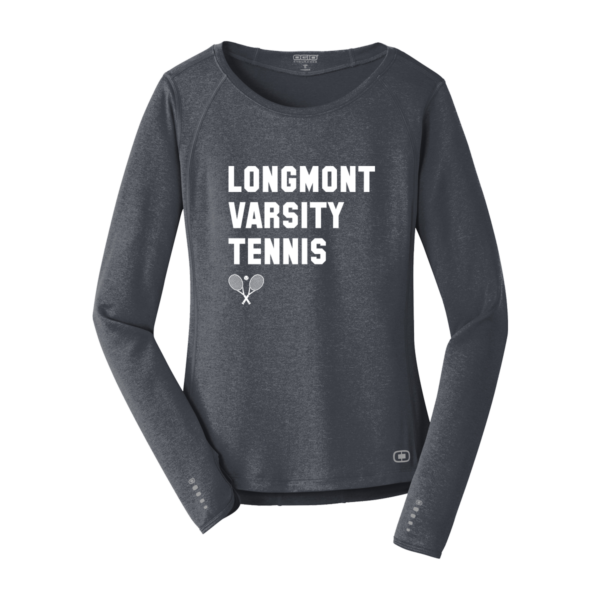 "Longmont" OGIO® Ladies Long Sleeve Pulse Crew - Image 2