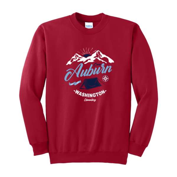 Port & Company® Essential Fleece Crewneck Sweatshirt - Camp Auburn