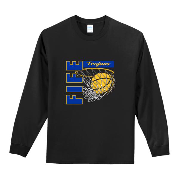 Fife Basketball Port & Company® Long Sleeve Essential Tee - Image 2