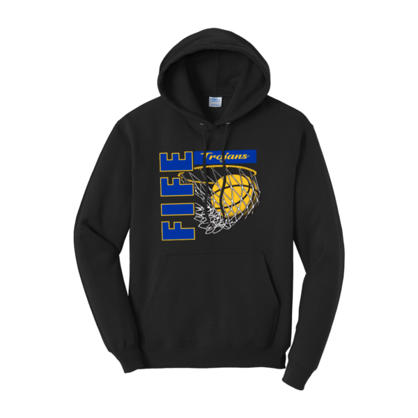 Fife Basketball Port & Company® Core Fleece Pullover Hooded Sweatshirt - Image 2