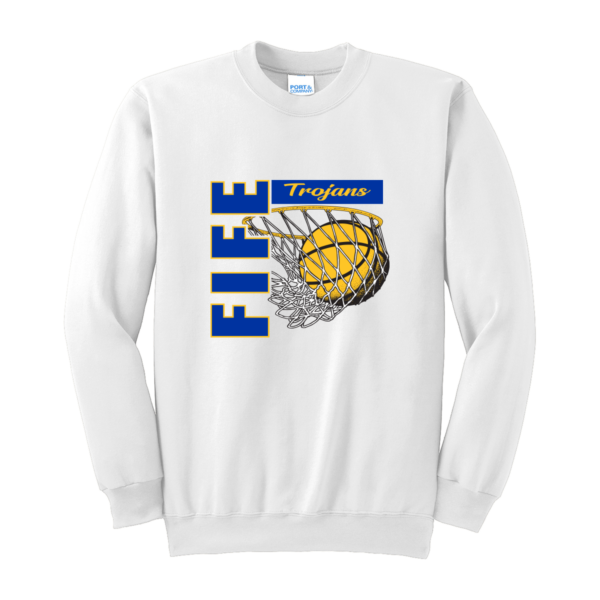 Fife Basketball Port & Company® Essential Fleece Crewneck Sweatshirt - Image 2