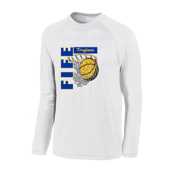 Fife Basketball Sport-Tek® Dry Zone® Long Sleeve Raglan T-Shirt - Image 2