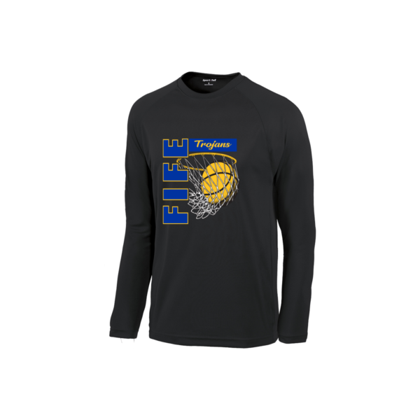 Fife Basketball Sport-Tek® Dry Zone® Long Sleeve Raglan T-Shirt