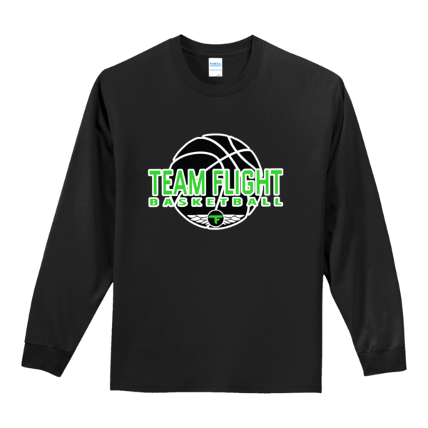 Team Flight Port & Company® Long Sleeve Essential Tee - Image 2