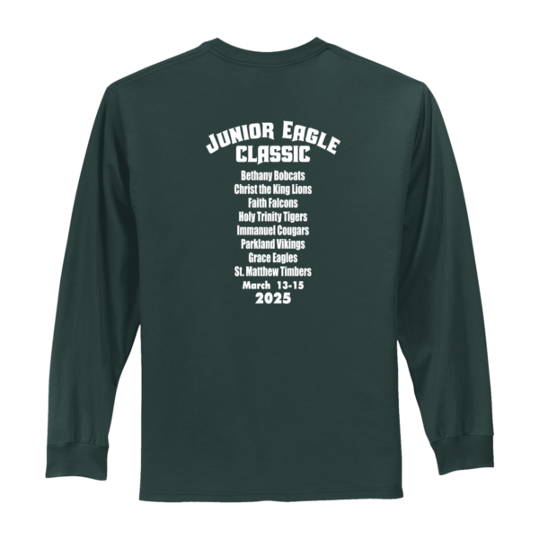 Junior Eagle Classic Long Sleeve Essential Tee - Green/White