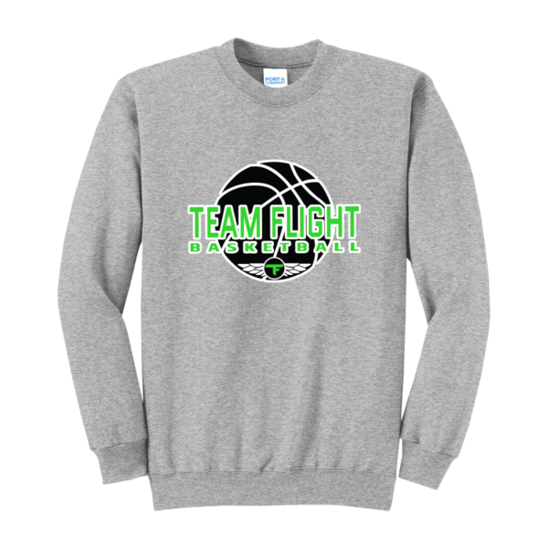 Team Flight Port & Company® Essential Fleece Crewneck Sweatshirt - Image 3