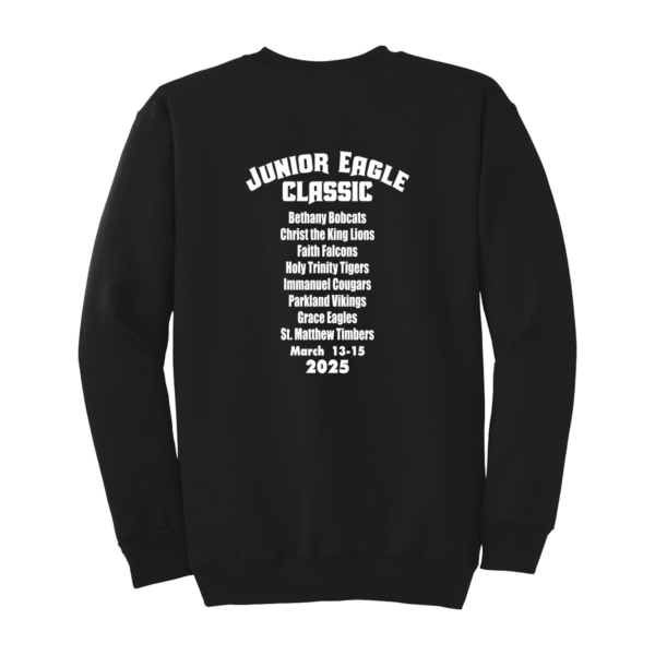 Junior Eagle Classic Essential Fleece Crewneck Sweatshirt - Black
