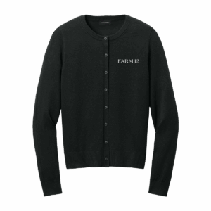 Farm 12 Parent Logo Port Authority® Women’s Easy Care Crewneck Cardigan Sweater